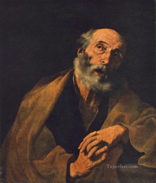 ジュセペ・デ・リベラ Painting - 聖ペテロ テネブリズム ジュセペ デ リベラ